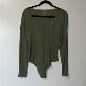 American Eagle Outfitters Deep Olive Bodysuit